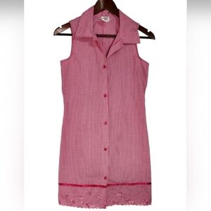 VNTG pink Gingham Dress